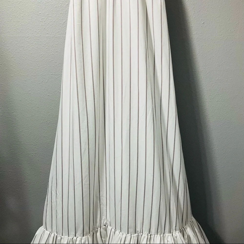 3.1 Phillip Lim Striped Tent Dress size 10 white with light brown strips D130 - Picture 4 of 14